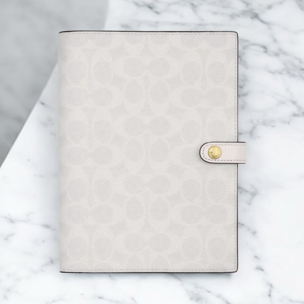 Coach Signature Canvas Notebook